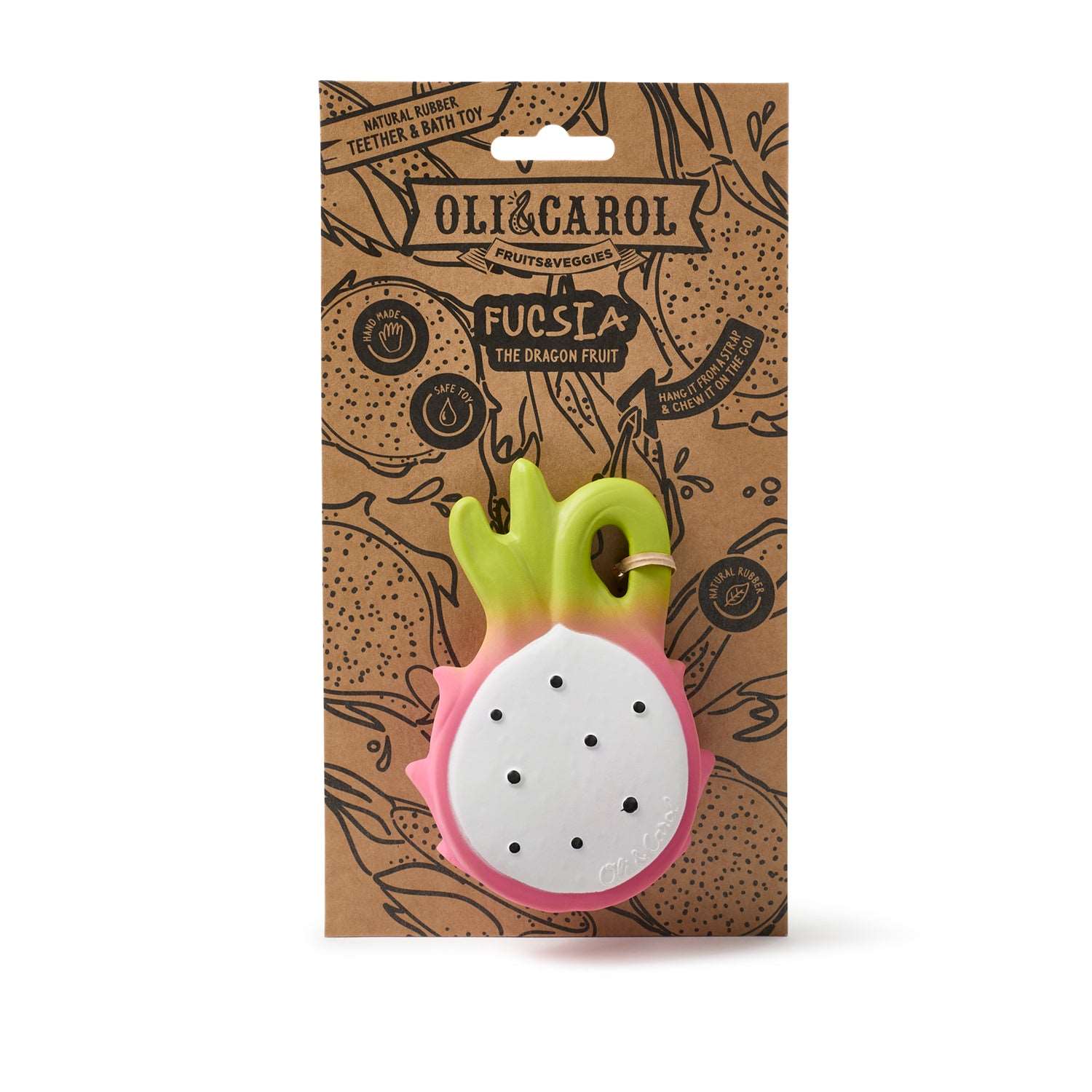 Fucsia the Dragonfruit Baby Teether - Oli&Carol