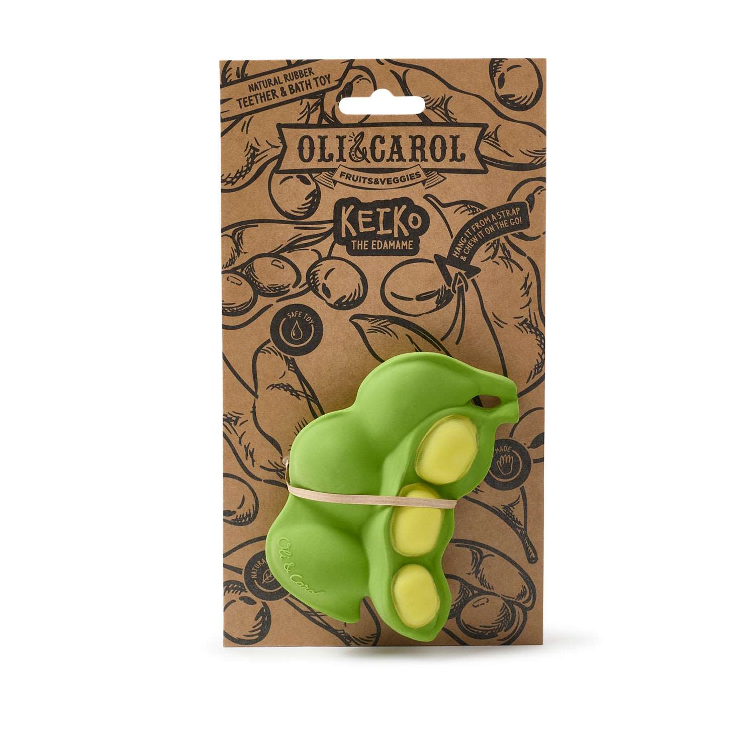 Keiko the Edamame Baby Teether - Oli&Carol