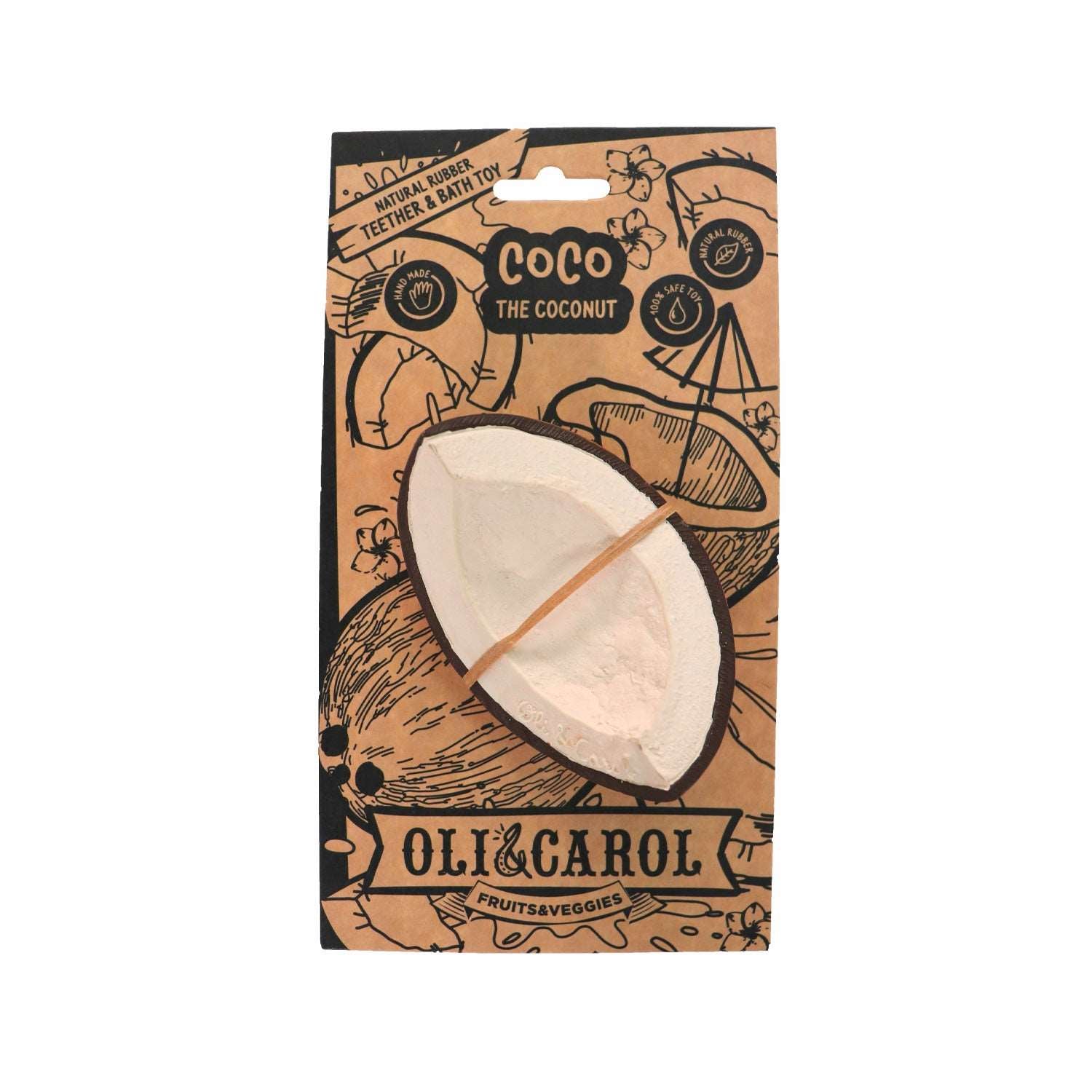 Coco the Coconut Baby Teether - Oli&Carol