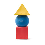 3 Geometric Figures Basic Colors Baby Stacking Toy Blocks - Oli&Carol