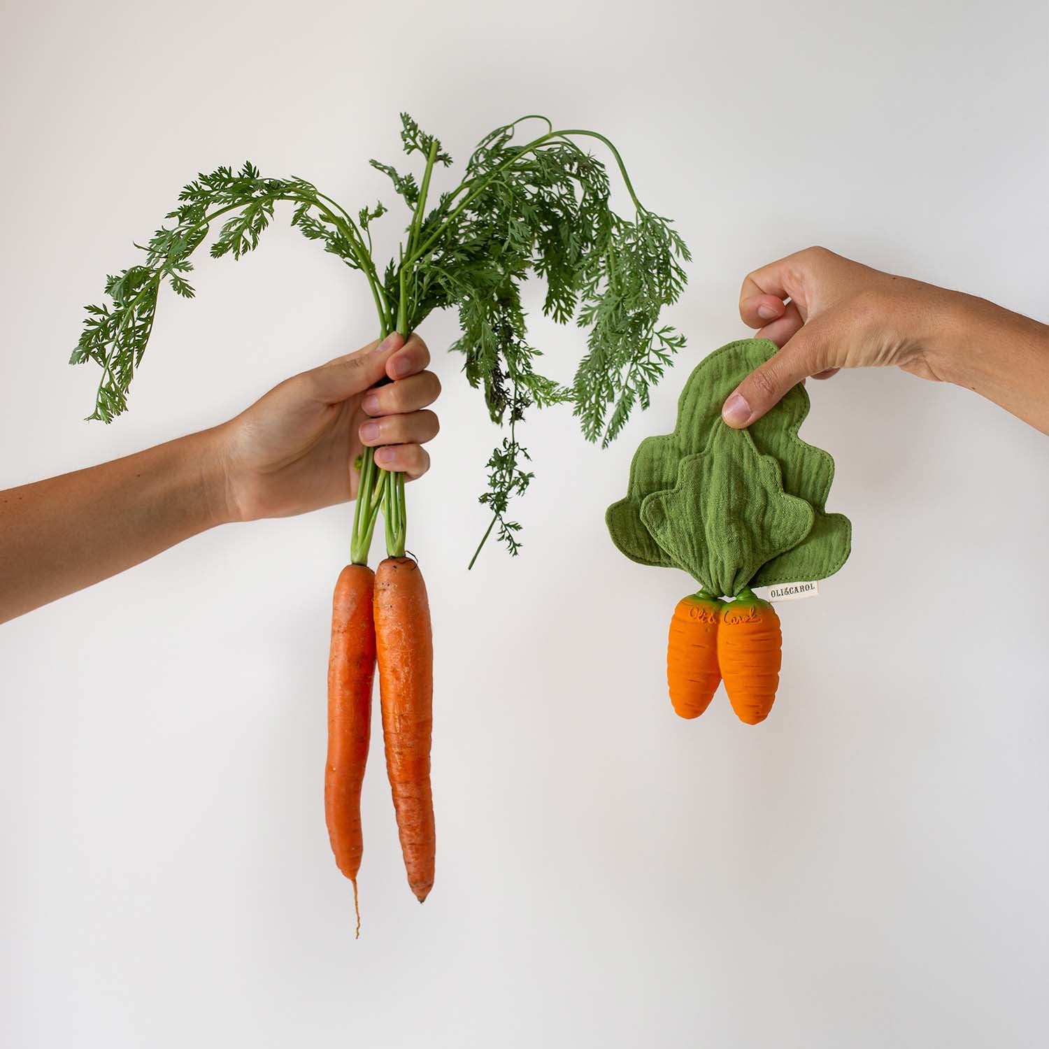 Cathy the Carrot Mini Doudou-Teether - Oli&Carol