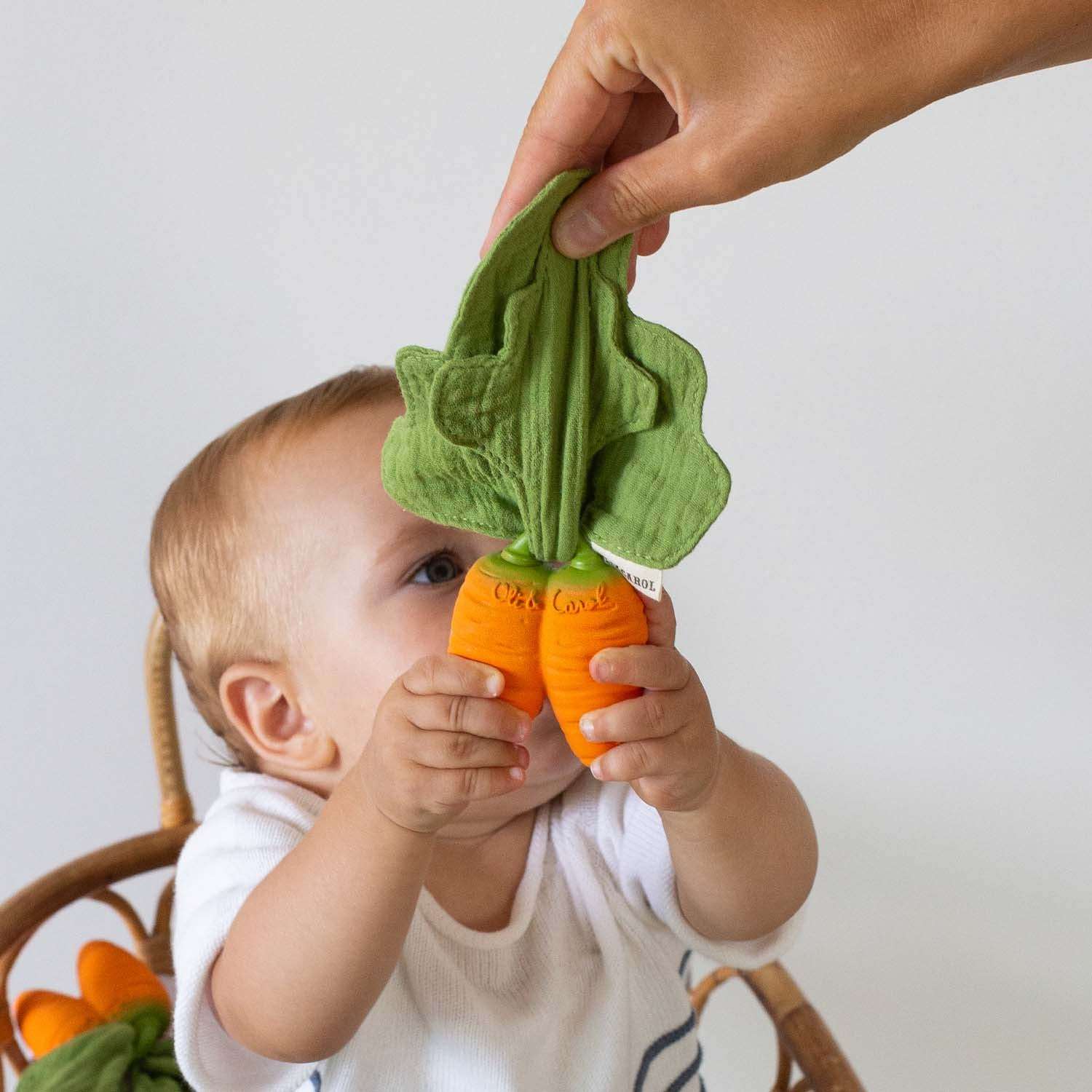 Cathy the Carrot Mini Doudou-Teether - Oli&Carol