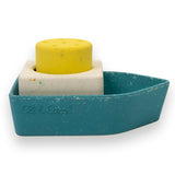 Upcycled Rubber Bath Toy Boat Yellow - Oli&Carol