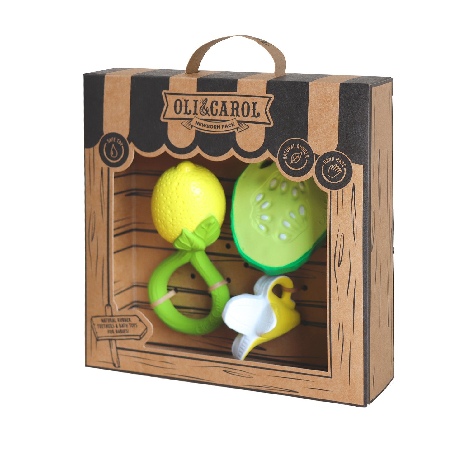 Baby Gift Set Rattle + Teether + Mini Teether - Oli&Carol