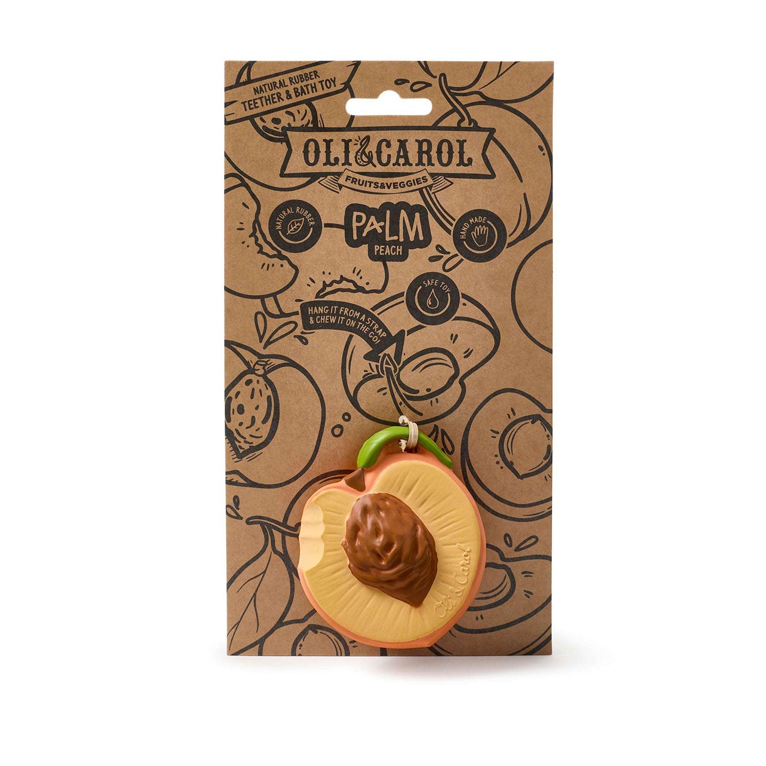 Palm Peach Baby Teether - Oli&Carol