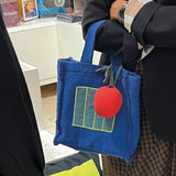 Fabric Handbag Blue Cell - Oli&Carol