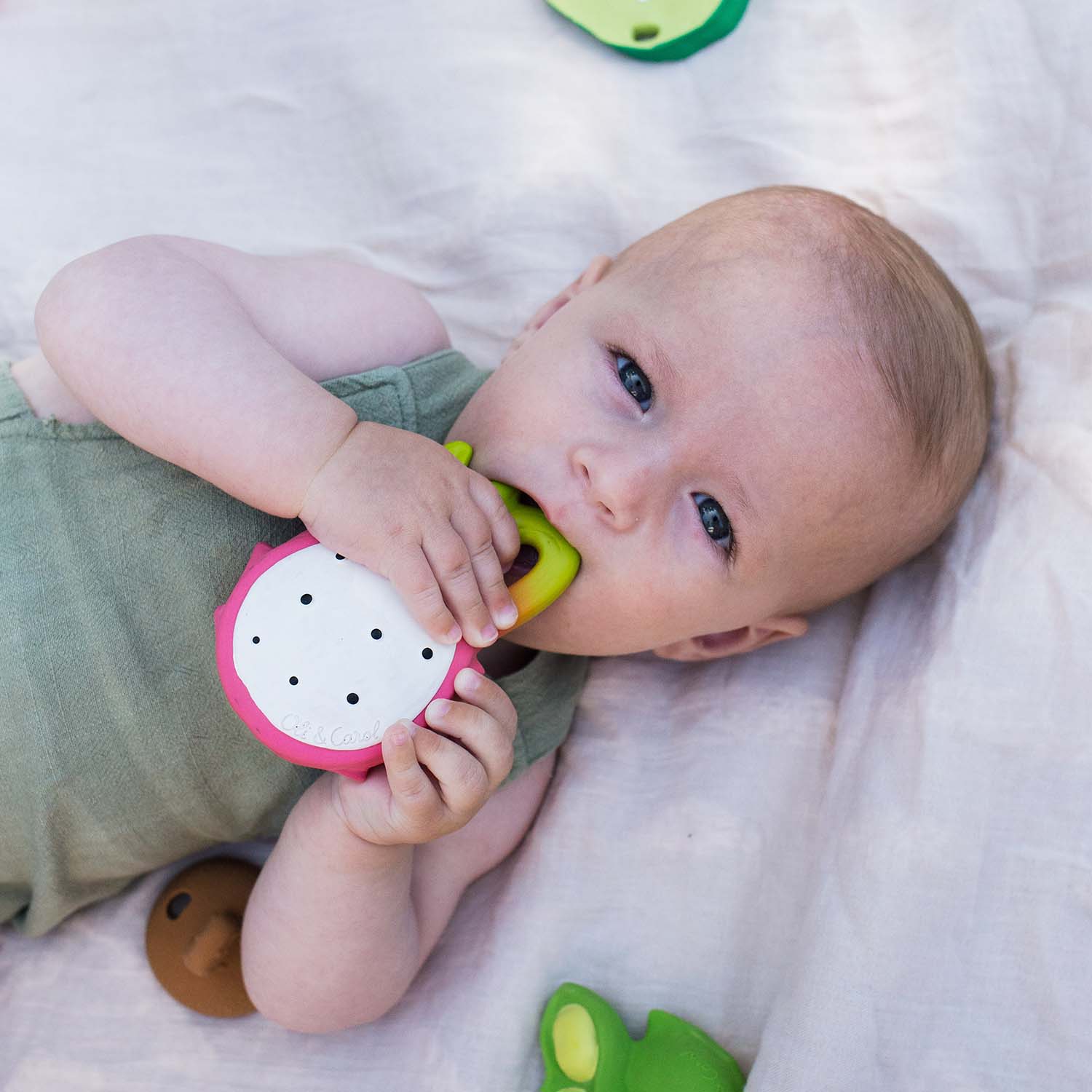 Fucsia the Dragonfruit Baby Teether - Oli&Carol