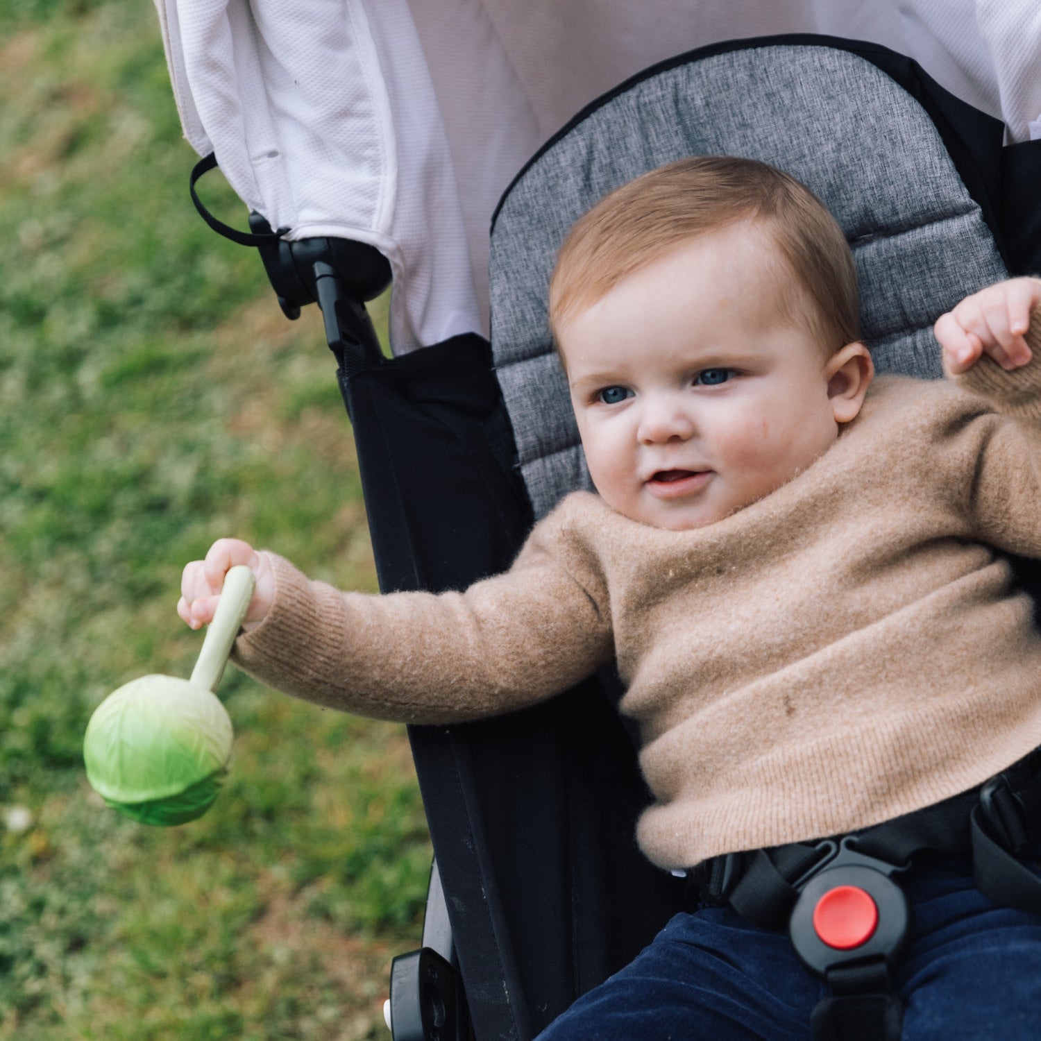 Green Cabbage Rattle Toy - Oli&Carol