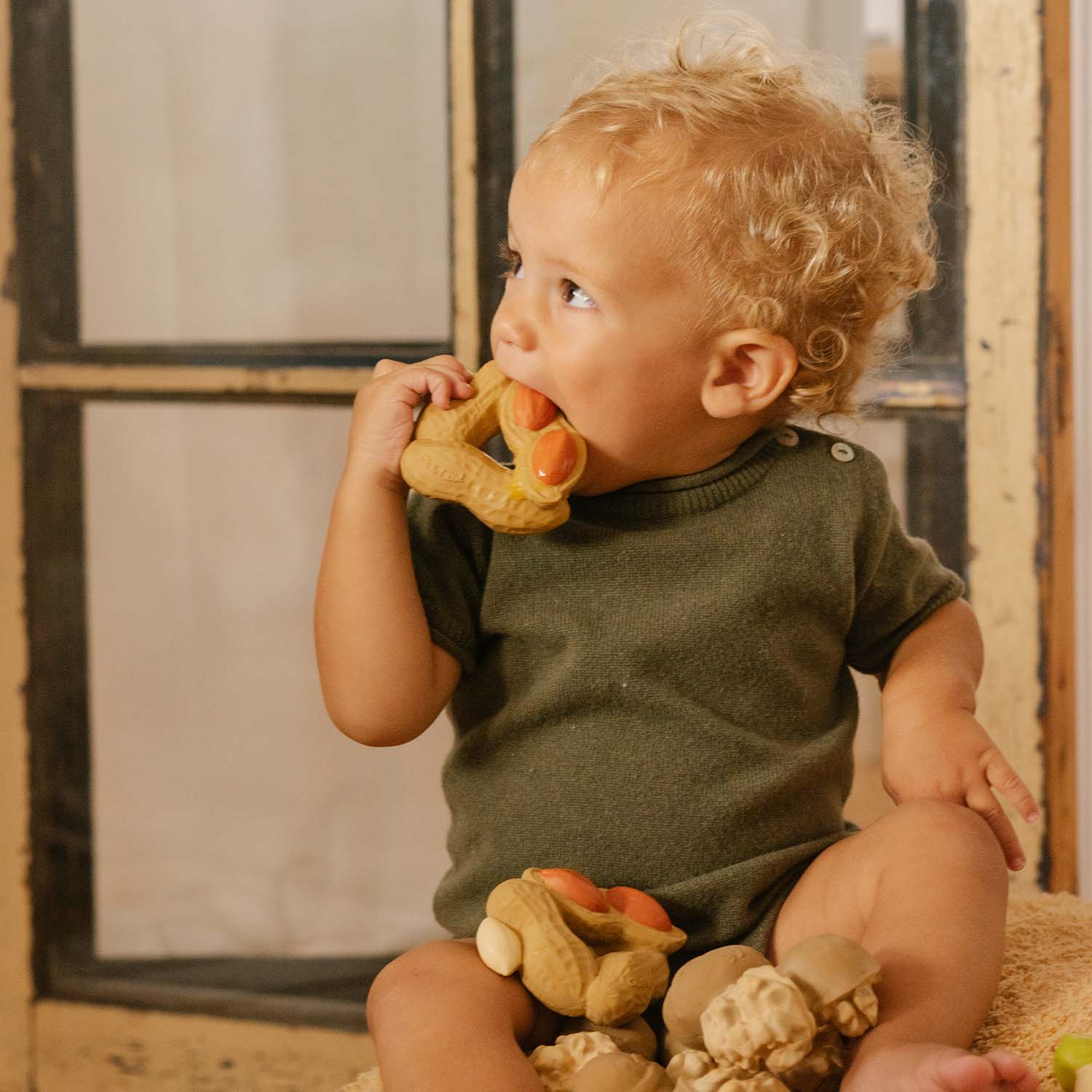 Paco the Peanut Baby Teether - Oli&Carol