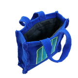 Fabric Handbag Blue Cell - Oli&Carol