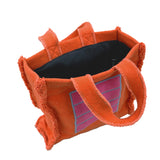 Fabric Handbag Orange Cell - Oli&Carol