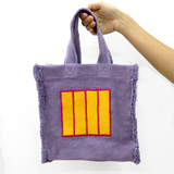 Fabric Handbag Purple Cell - Oli&Carol