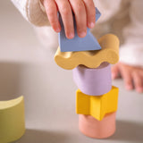 6 Geometric Figures Baby Stacking Toy Blocks - Oli&Carol