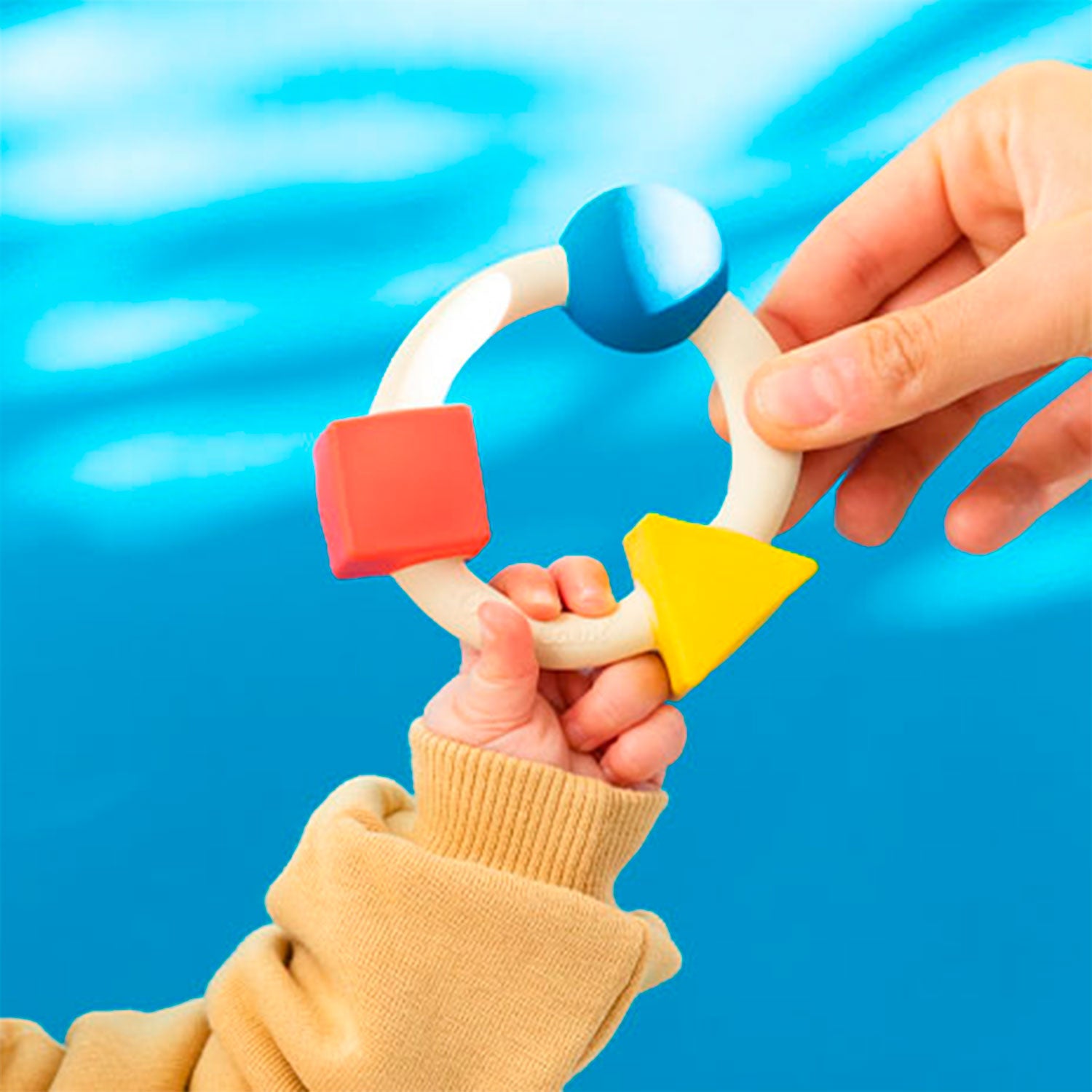 Teething Ring Basic Colors Baby Teether - Oli&Carol
