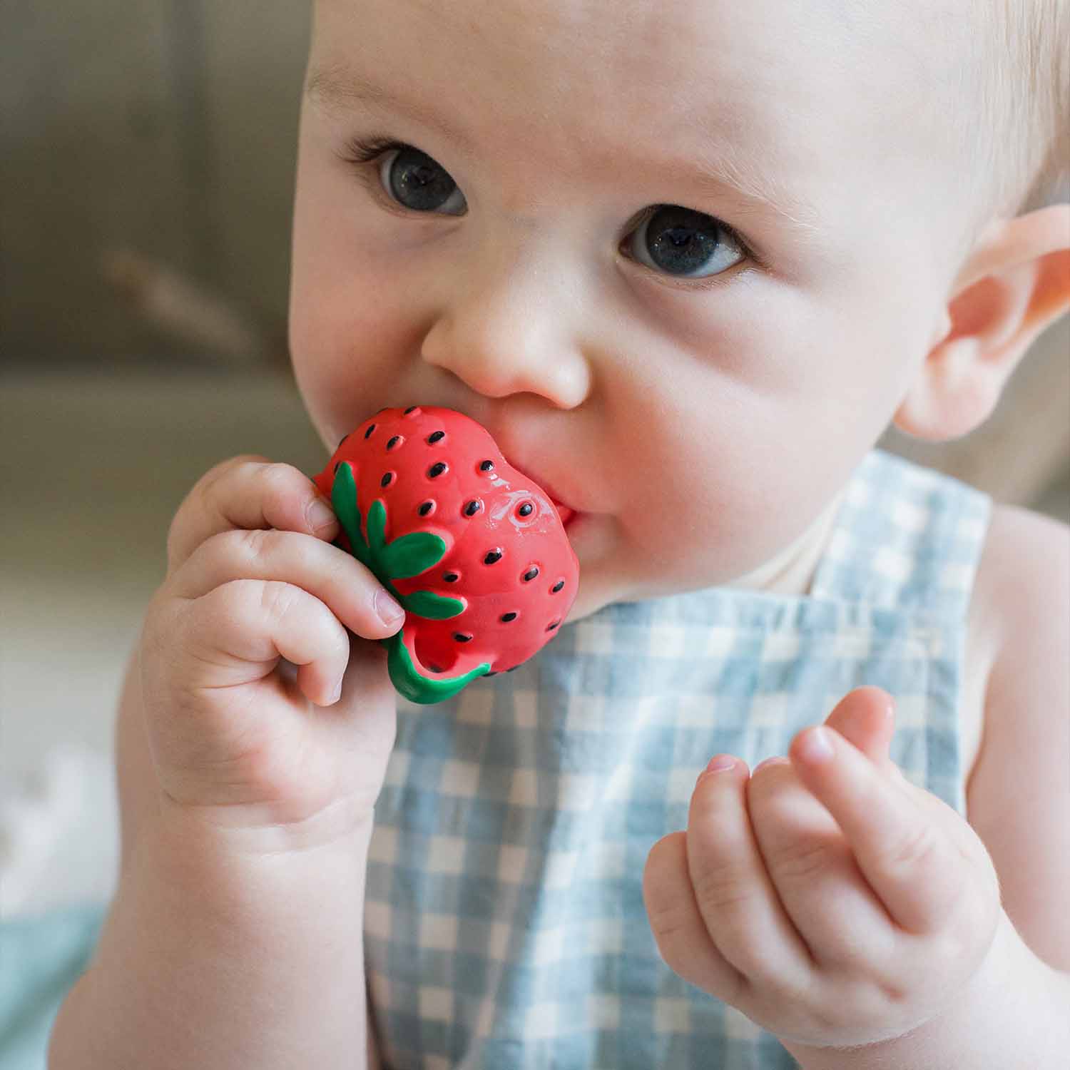 Sweetie the Strawberry Mini Baby Teether - Oli&Carol