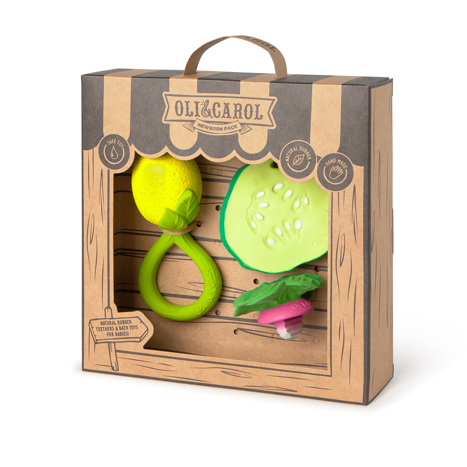 Natural rubber toys for babies. Official Shop Oli Carol