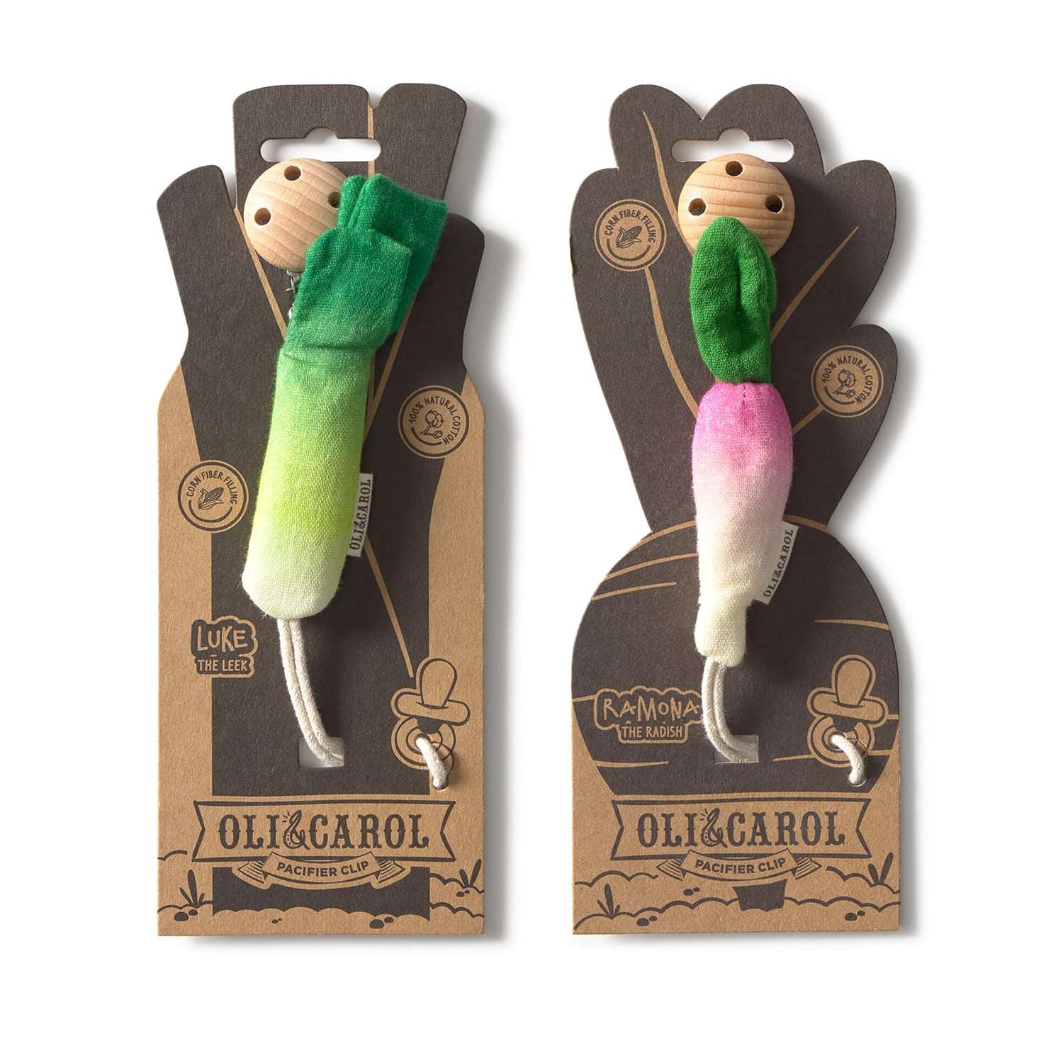 Fresh & Funky Pacifier Clips Set – Oli&Carol