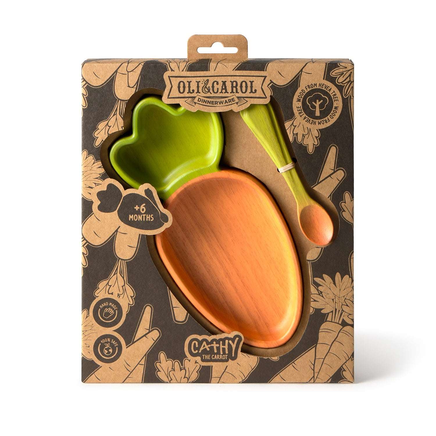Cathy the Carrot Plate & Spoon Set - Oli&Carol