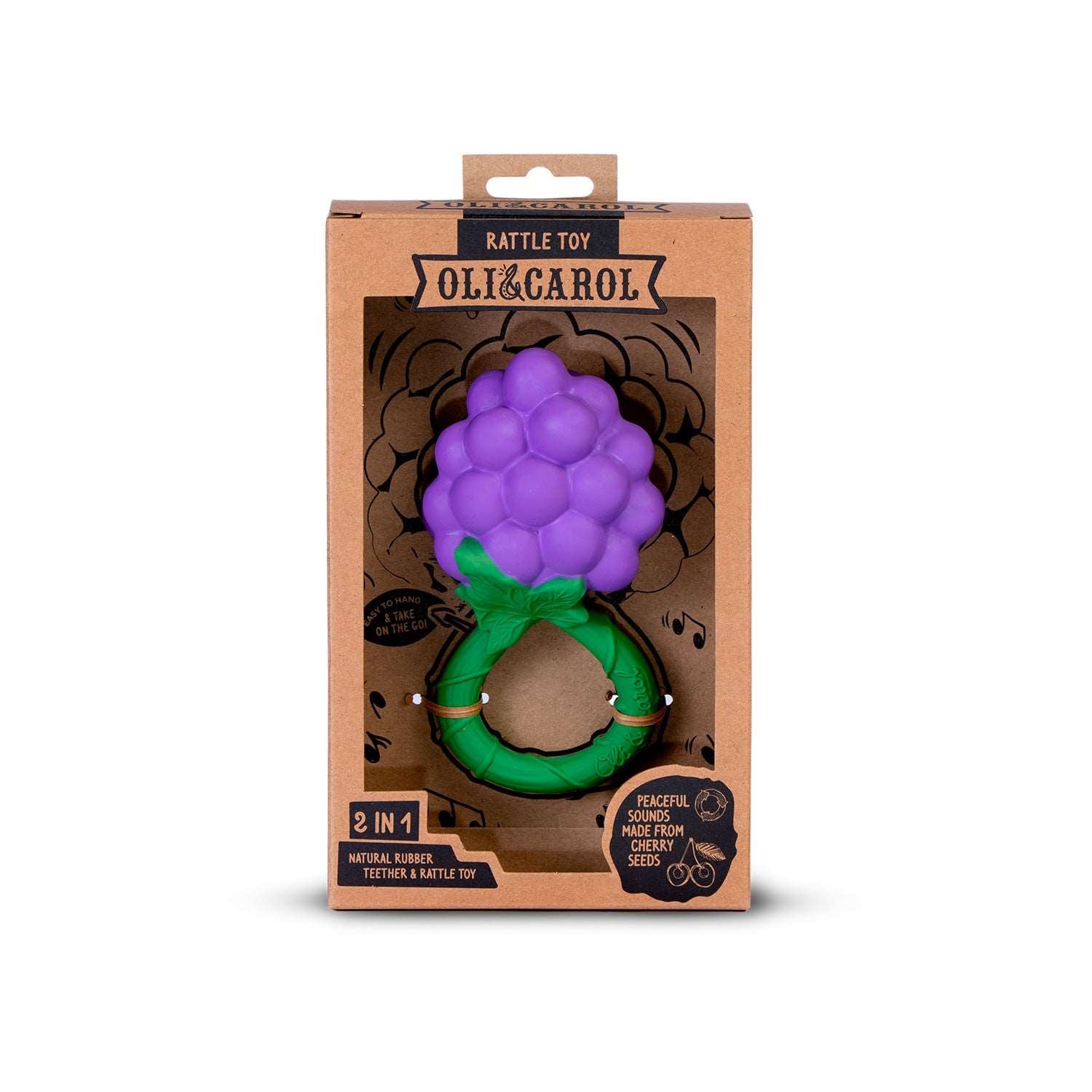 Grape Rattle Toy - Oli&Carol