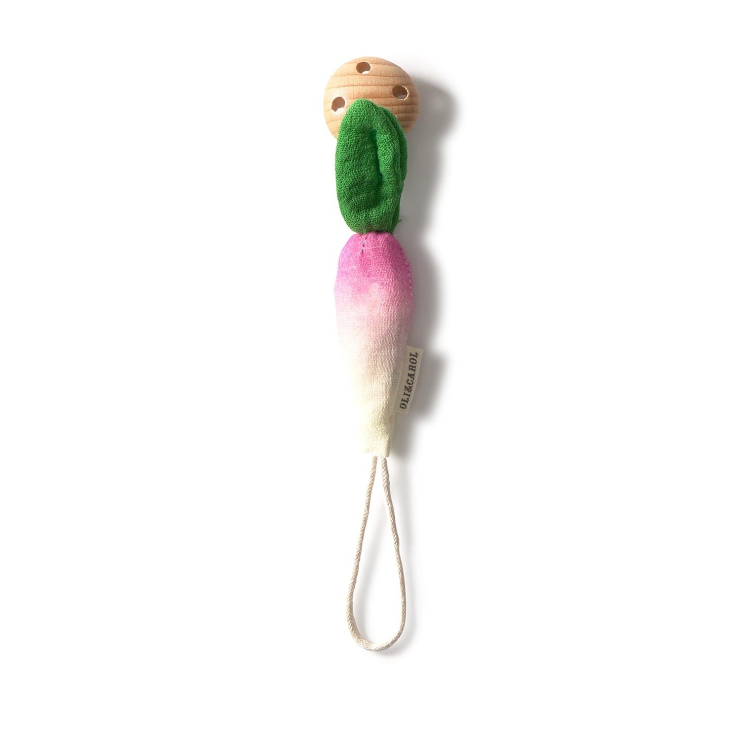 Ramona the Radish Pacifier Clip – Oli&Carol