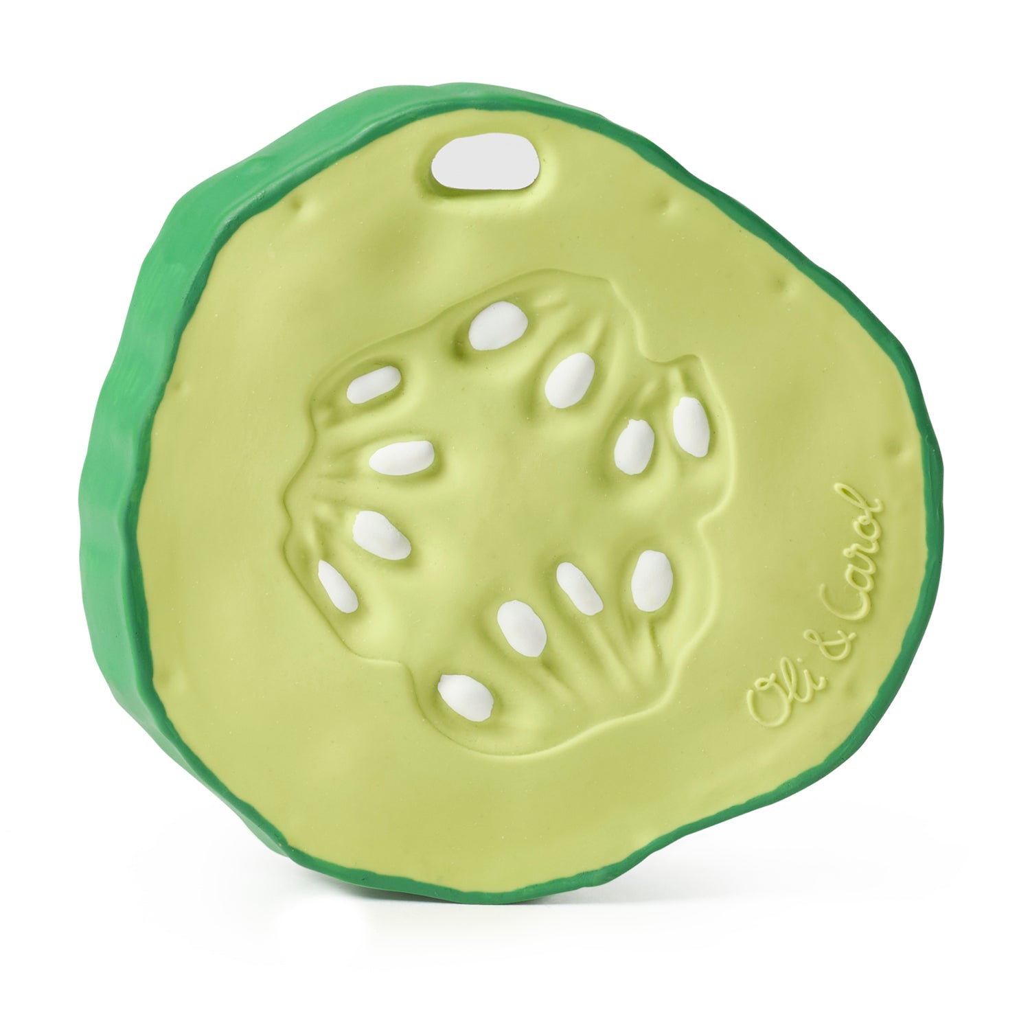 Mordedor para bebé Toyster Mordedor com Tecido con forma de mordedores para  bebés de frutas de vinilo rotomoldeado atóxico y cinta de felpa color verde  x 1u