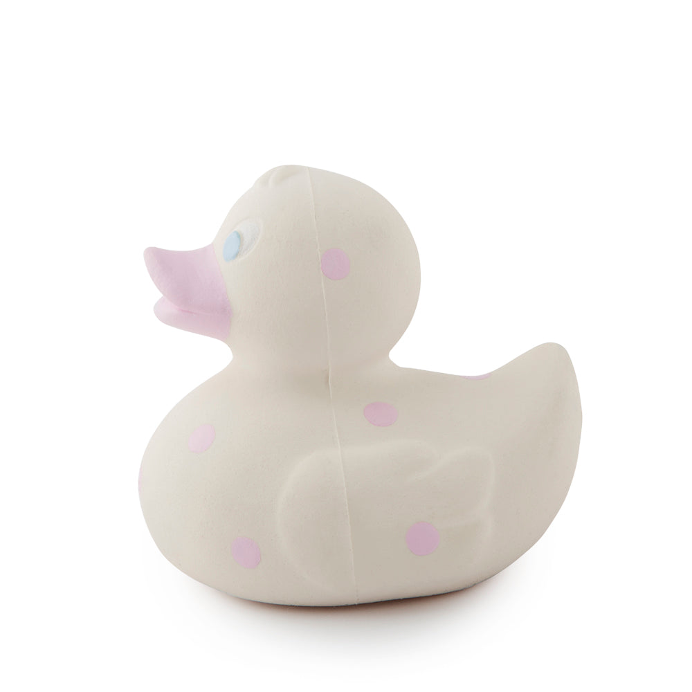 Elvis the Duck Pink Dots Bath Toy - Oli&Carol