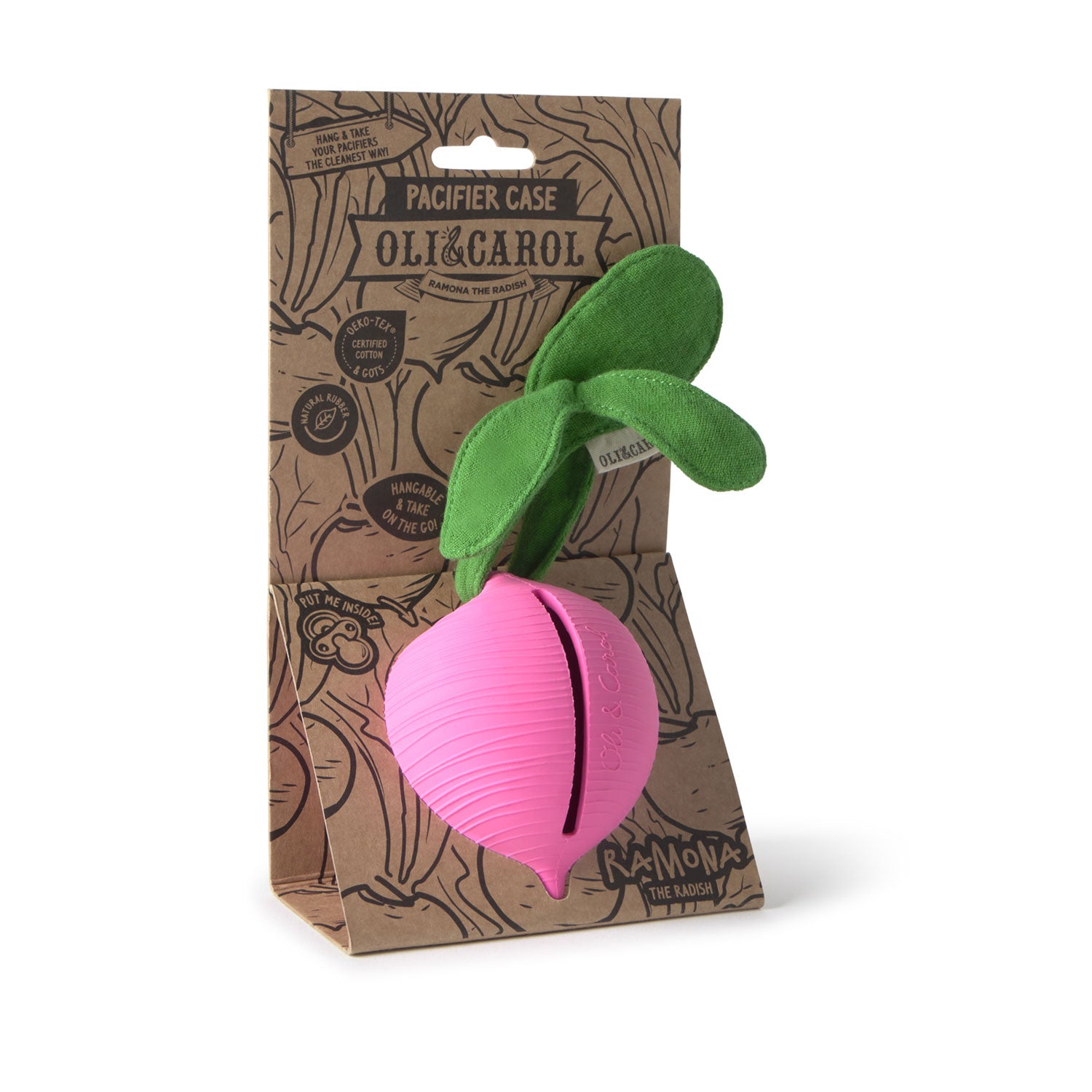 Assiette Et Cuillère Bébé En Bois D’hévéa – Ramona The Radish – Sans Plastique, Dès 6 Mois