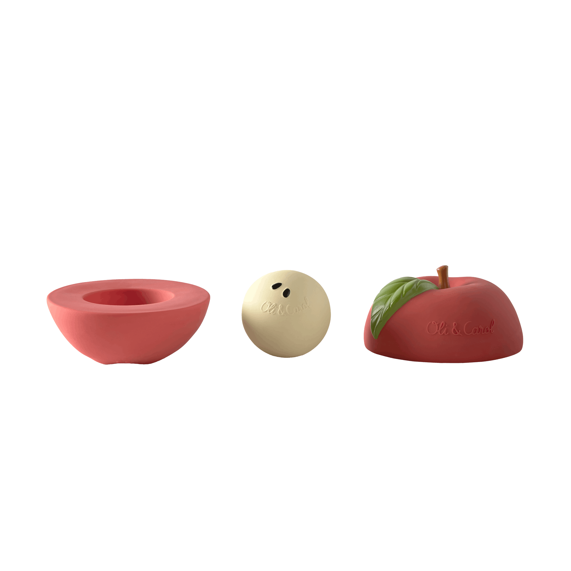 Apple Stacking Toy & Rattle Ball - Oli&Carol