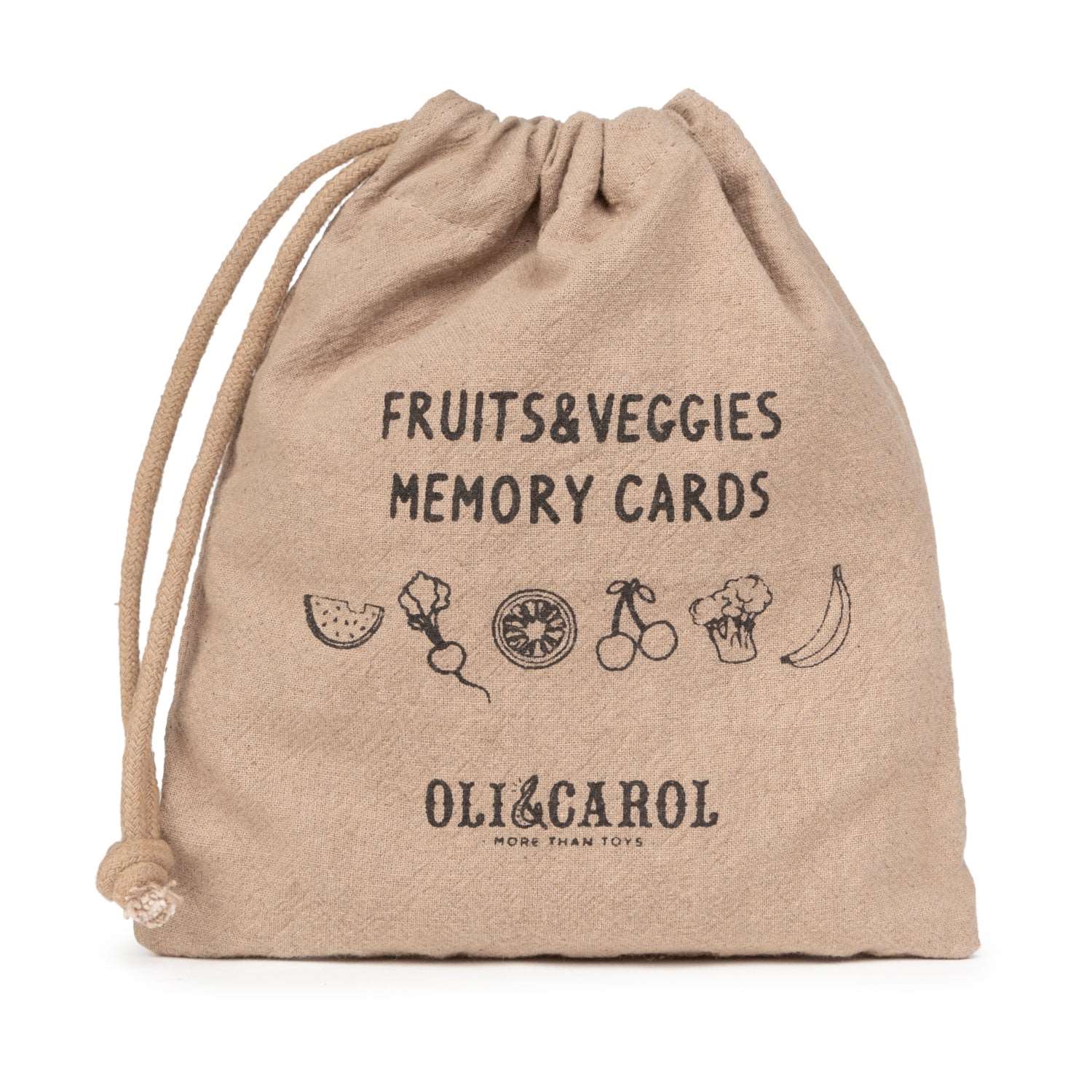 Fruits&Veggies Memory Game Cards - Oli&Carol
