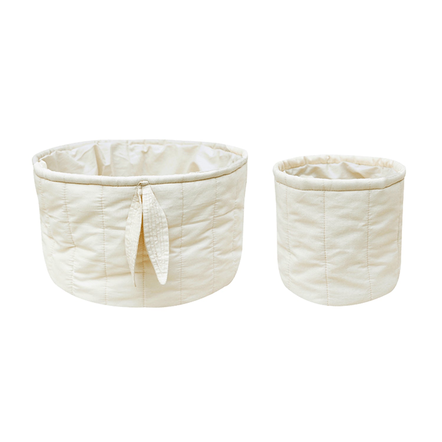 Set of two quilted baskets natural - Oli&Carol