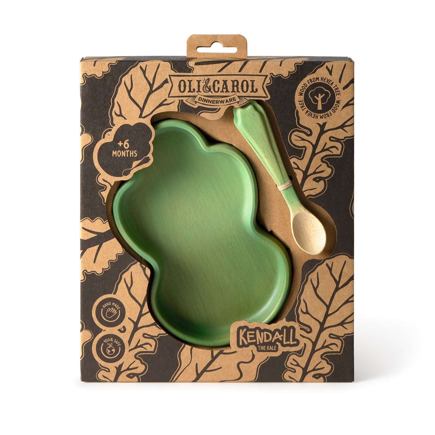 Kendall The Kale Plate & Spoon Set - Oli&Carol