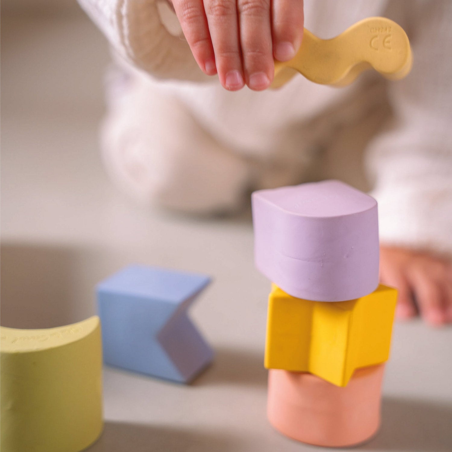3 Geometric Figures Circle Baby Stacking Toy Blocks - Oli&Carol