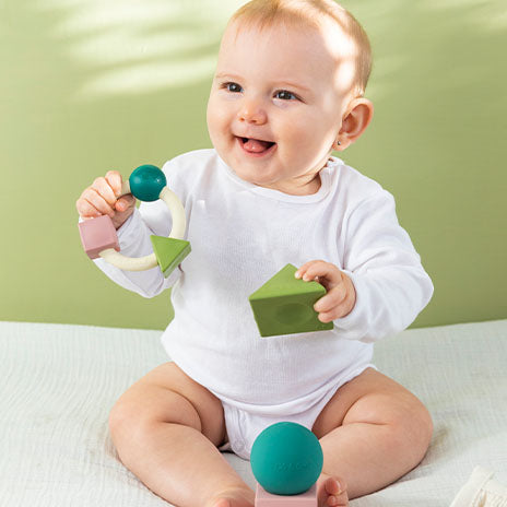 Safe Silicone Baby Teething Ring Teething Toys Babies - Temu