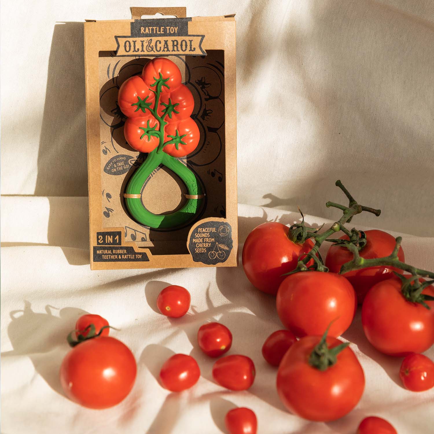 Tomato Rattle Toy - Oli&Carol