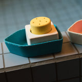 Upcycled Rubber Bath Toy Boat Yellow - Oli&Carol