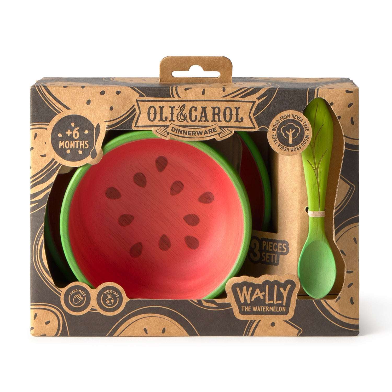 Wally The Watermelon Dinnerware 3 Pieces Set - Oli&Carol
