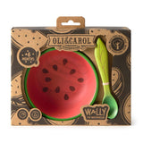Wally The Watermelon Bowl & Spoon Set - Oli&Carol
