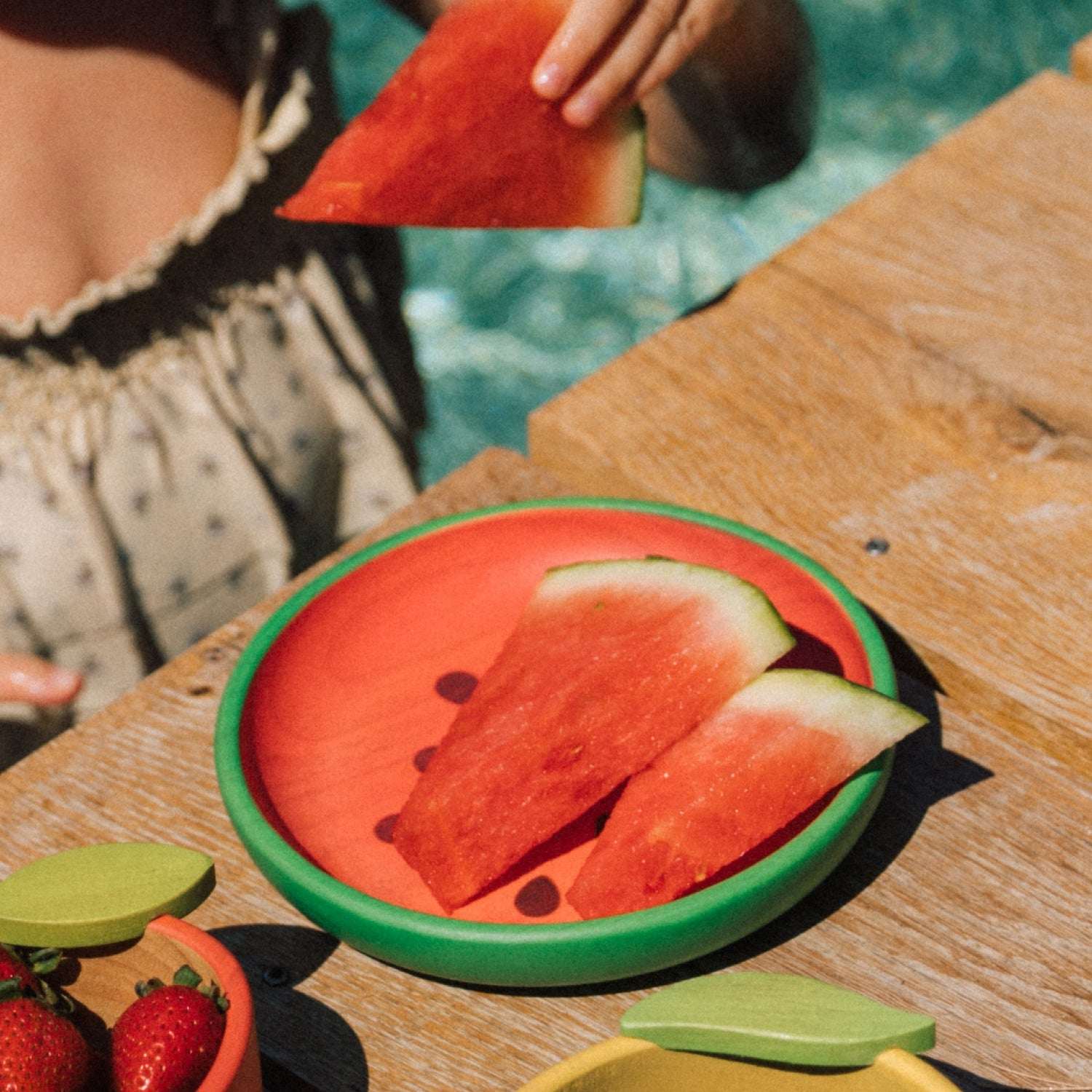 Wally The Watermelon Plate & Spoon Set - Oli&Carol