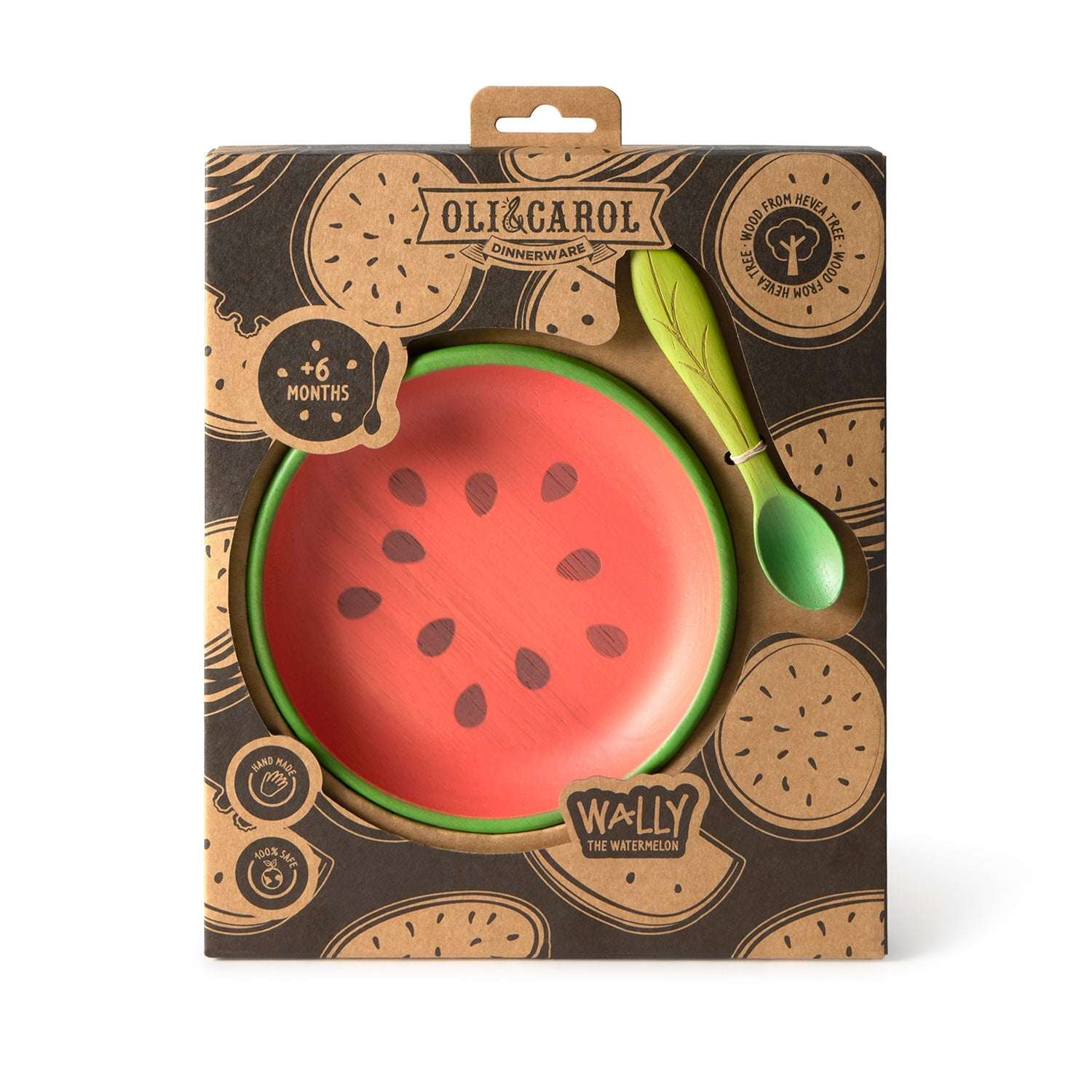 Wally The Watermelon Plate & Spoon Set - Oli&Carol
