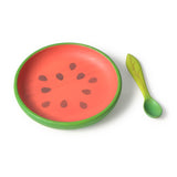 Wally The Watermelon Plate & Spoon Set Hide